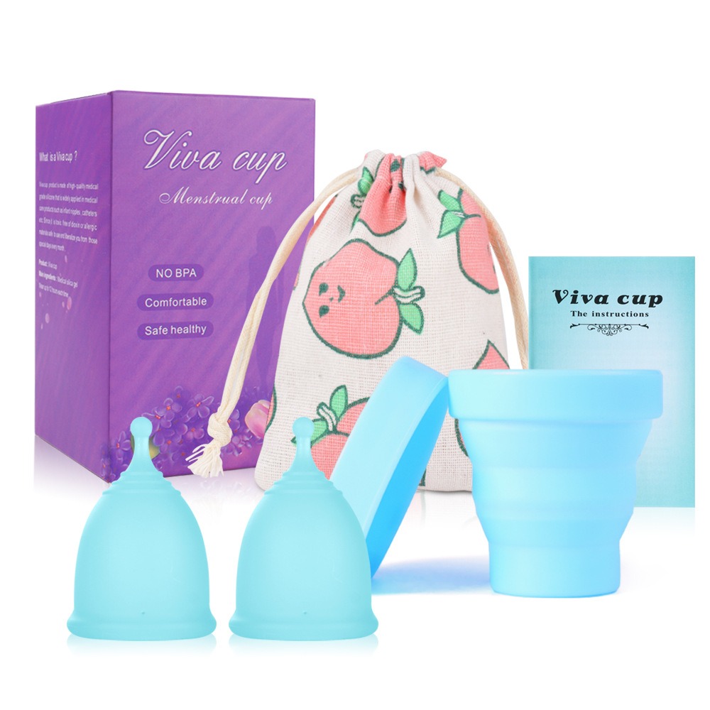Menstrual Cup Silicone - 医療グレードのシリコーン月経カップ女性月経コレクション安全な女性滅菌カップ女性用衛生製品