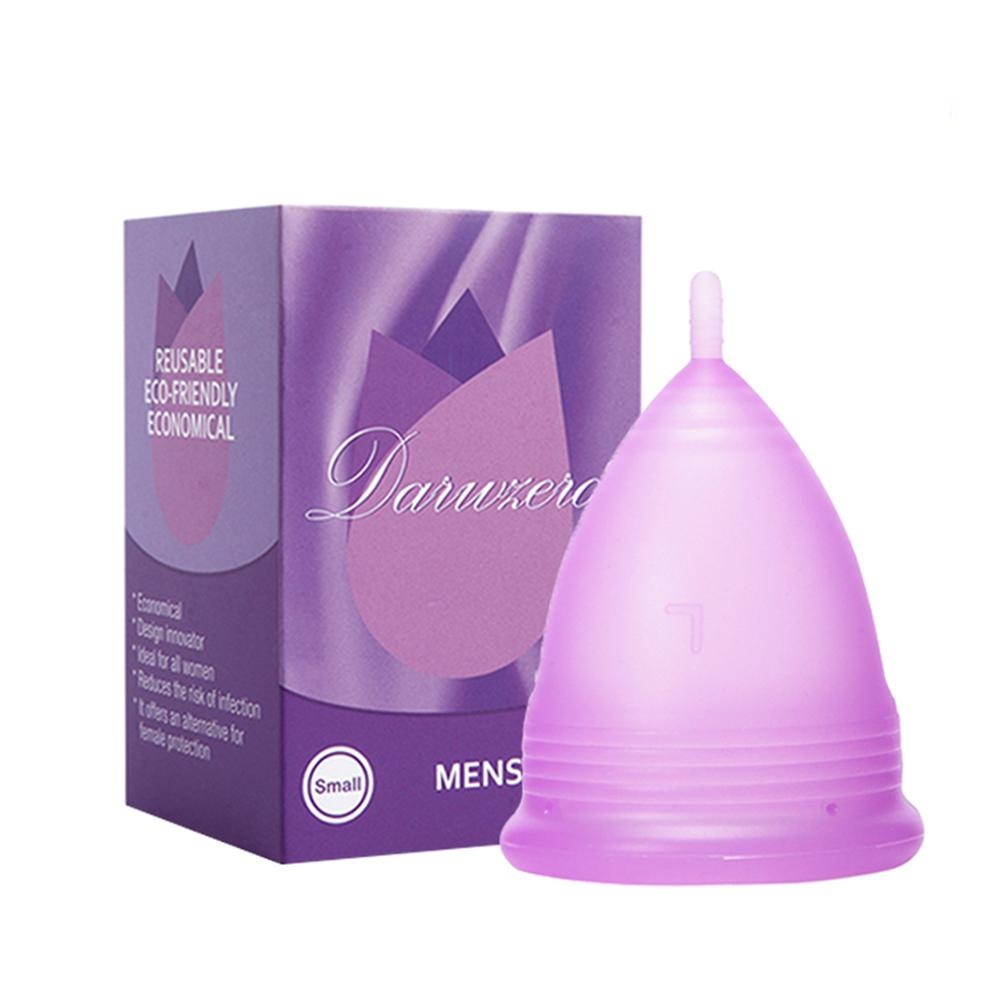 Menstrual Cup Silicone - 2 個医療グレードのシリコーン月経カップ月経カップ月経コレクター女性用衛生期間カップ月経期間