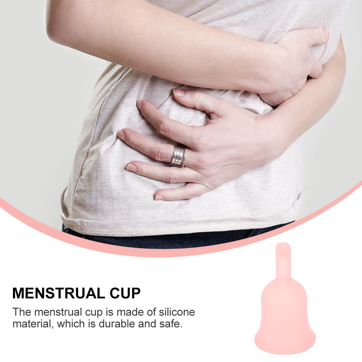 オレンジ Sサイズ シリコン製月経カップ 再利用可能 漏れ防 - Menstrual Cup Silicone のレビューと価格