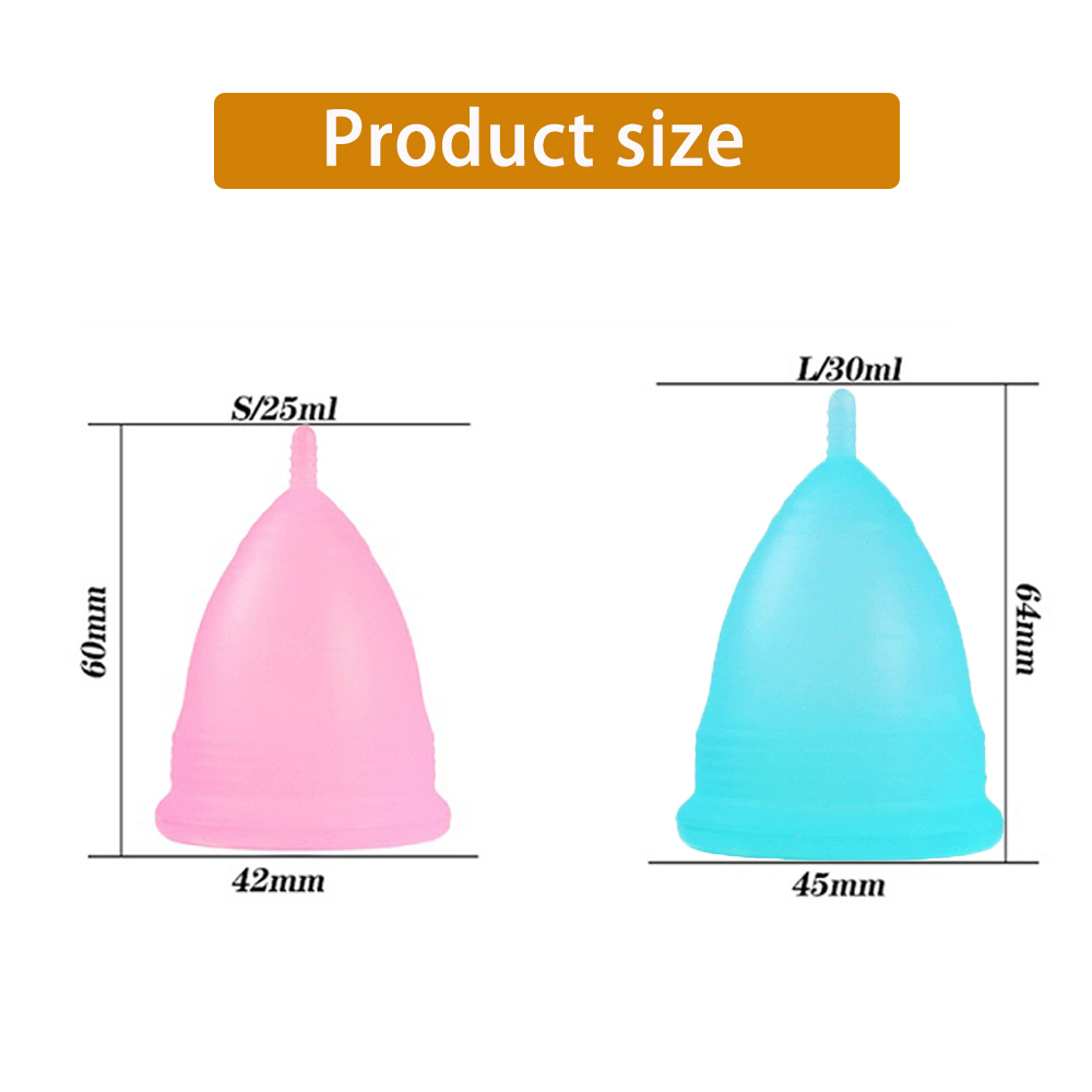 2個入り 女性用月経カップ 医療用シリコン製膣カップ 再利用 - Menstrual Cup Silicone のレビューと価格