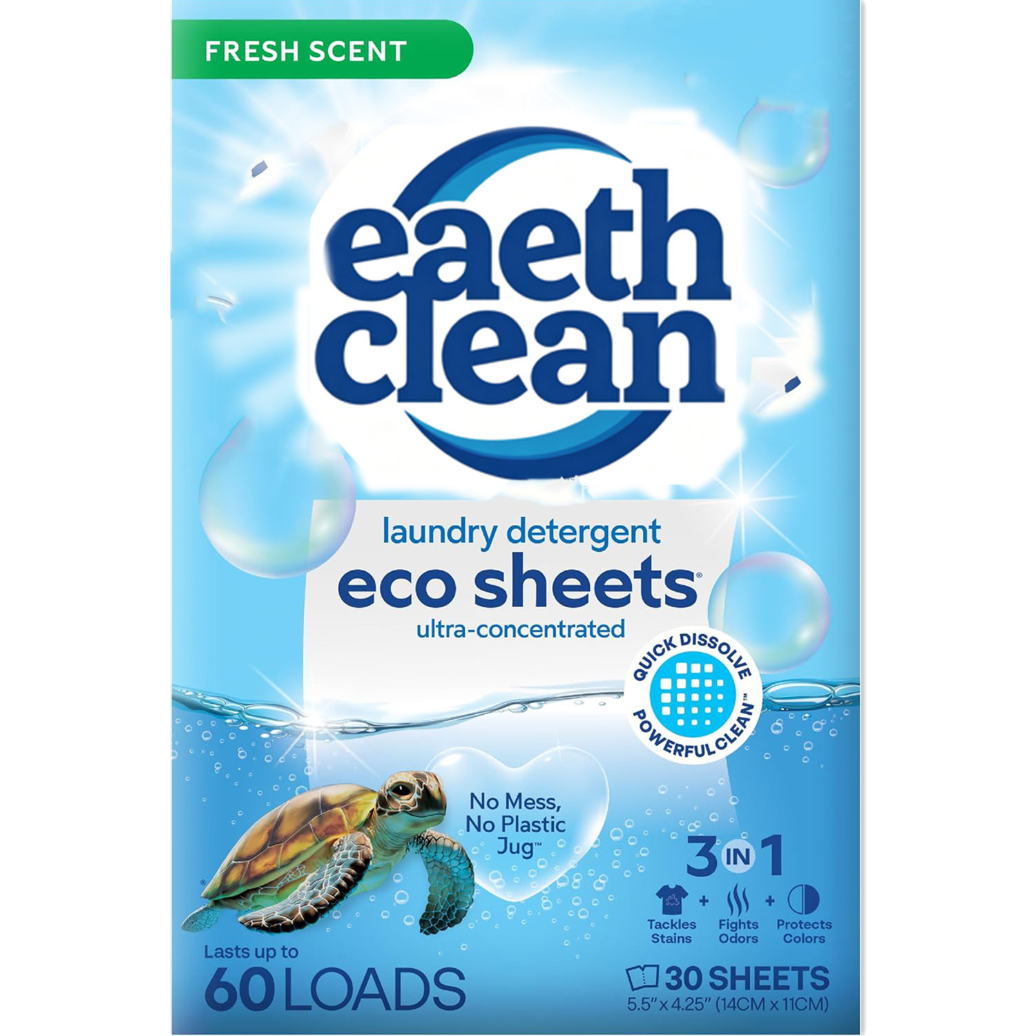 30枚入り洗濯洗剤シート フレッシュな香り エコ液体なし石鹸 - Laundry Strip Eco のレビューと価格