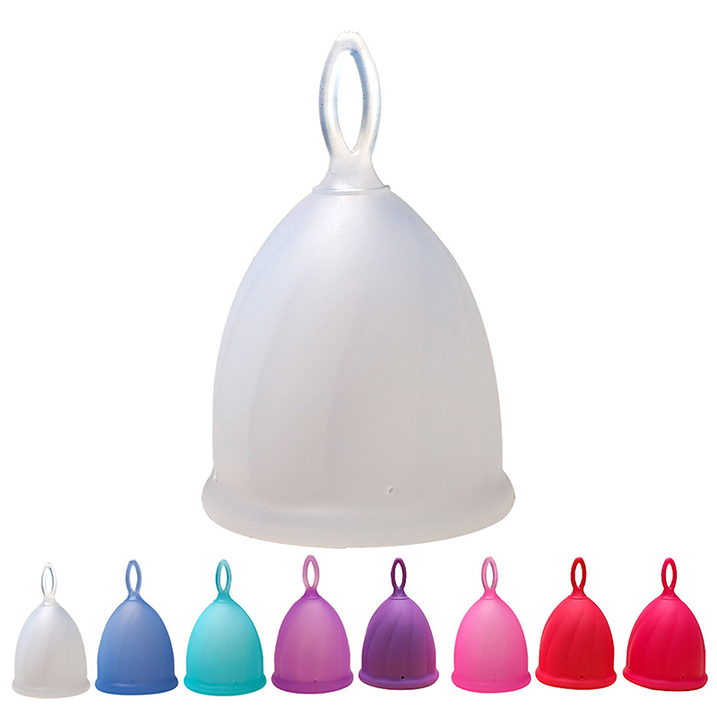 女性用シリコン下着カップ、生理用カップ、横防止漏洩、1個 - Menstrual Cup Silicone のレビューと価格