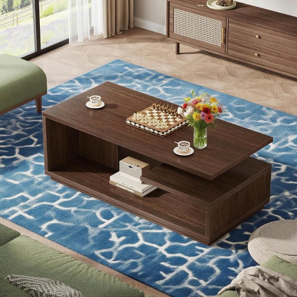 手作りの耐久性のあるモダンな無垢材コーヒーテーブル、持続可能 - Sustainable Living Design のレビューと価格