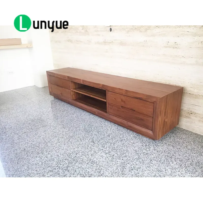 モダンなチーク材テレビキャビネット、4つの引き出し、ヨーロッ - Sustainable Living Design のレビューと価格